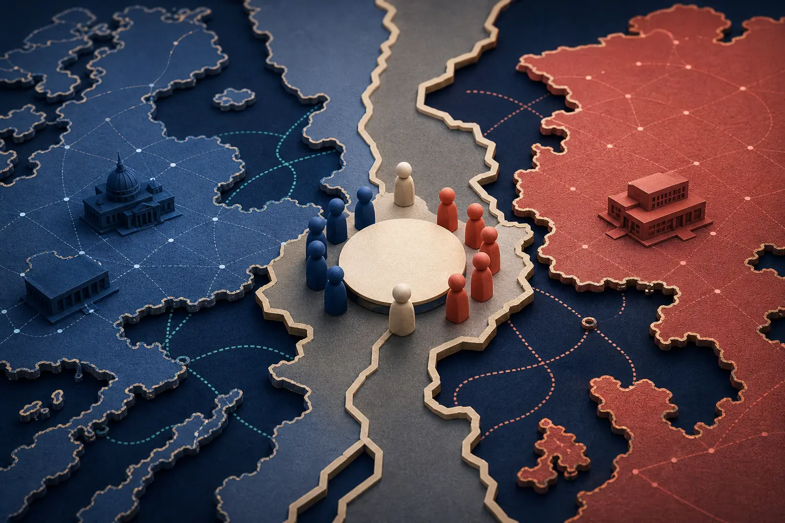 Redaktionelle Illustration zum Ereignis: Kommt es bis Ende November 2026 zu einem direkten militärischen Zusammenstoß zwischen NATO und Russland?