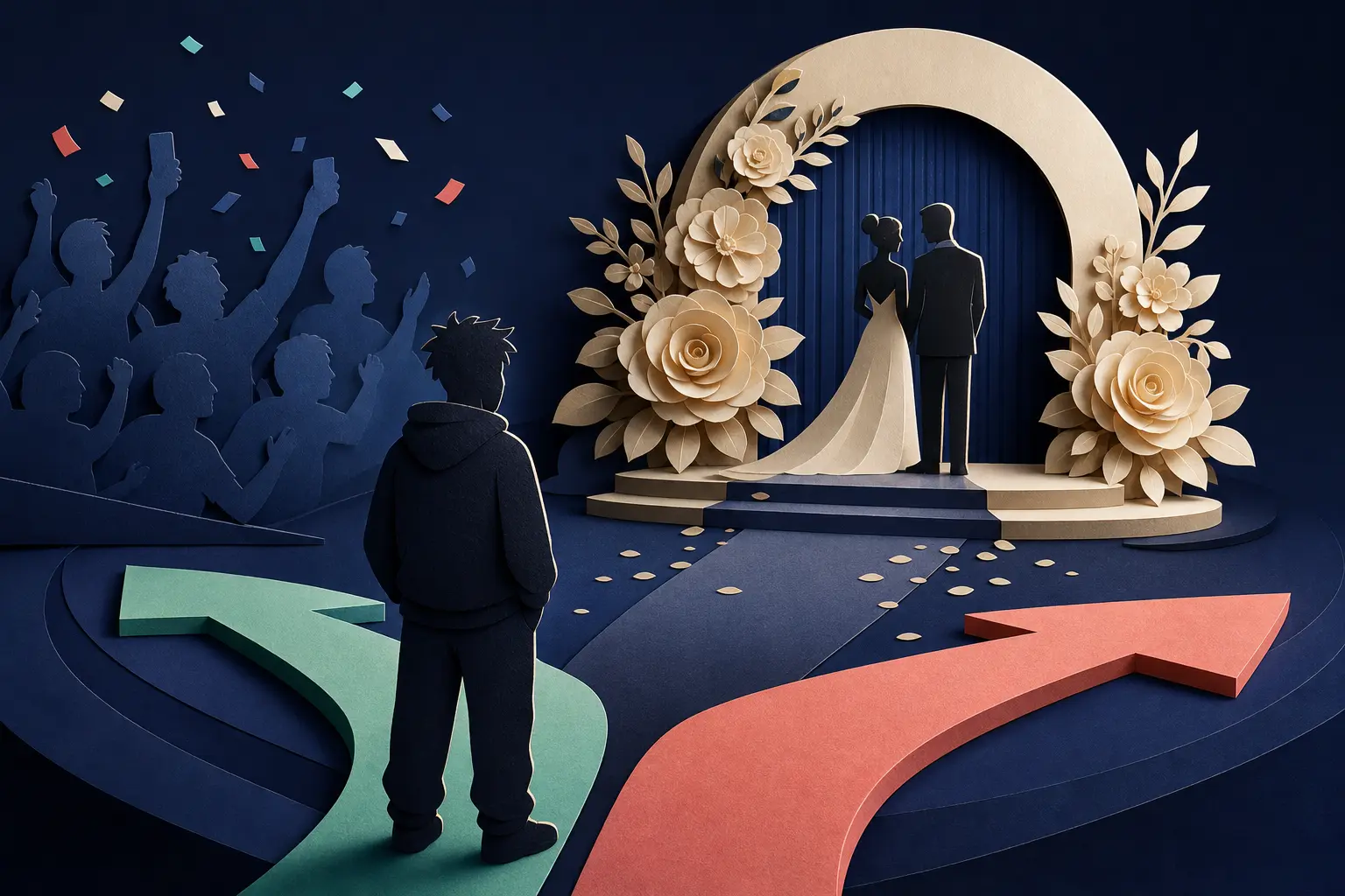 Ilustrasi editorial untuk peristiwa: Apakah IShowSpeed akan hadir di pernikahan Cristiano Ronaldo dan Georgina Rodríguez?