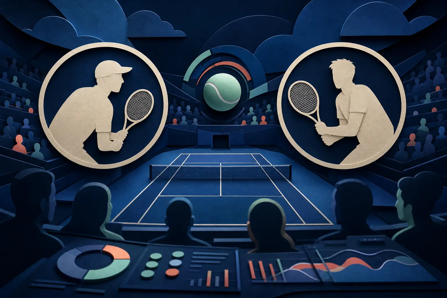 Ilustracja redakcyjna wydarzenia: Czy Hubert Hurkacz pokona Botica van de Zandschulpa w National Bank Open?