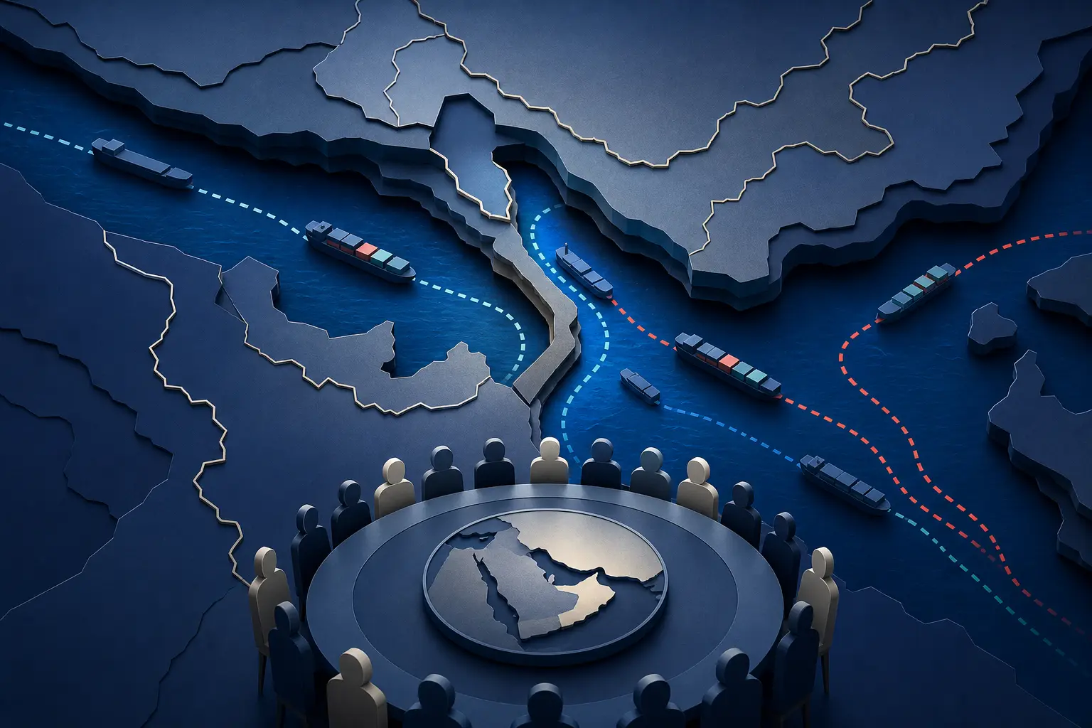 رسم تحريري للحدث: هل تعود حركة الملاحة في مضيق هرمز إلى مستوياتها الطبيعية قبل يوليو ٢٠٢٧؟