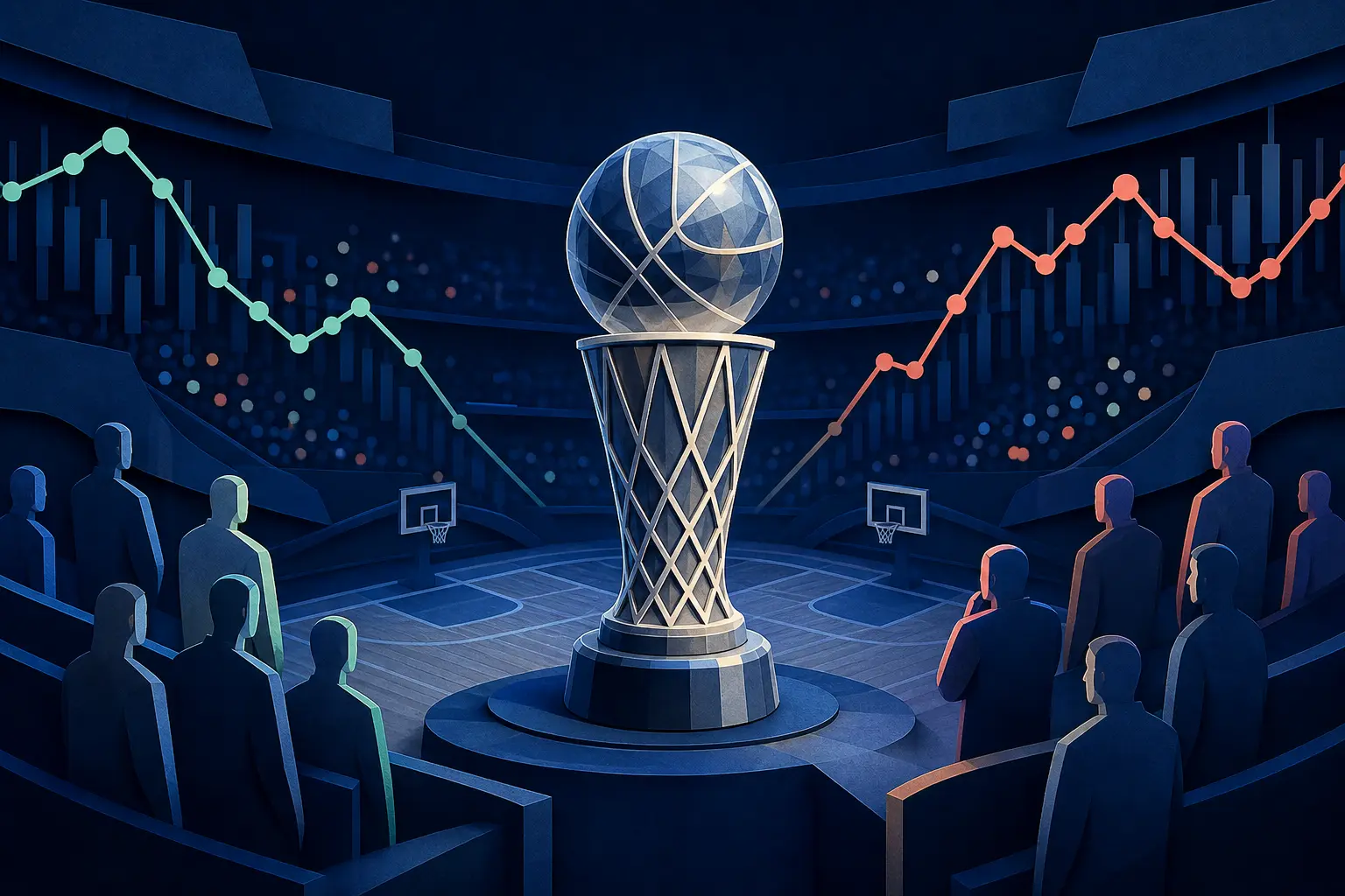 Editorial illustration for: Will the Oklahoma City Thunder win the 2027 NBA Finals?