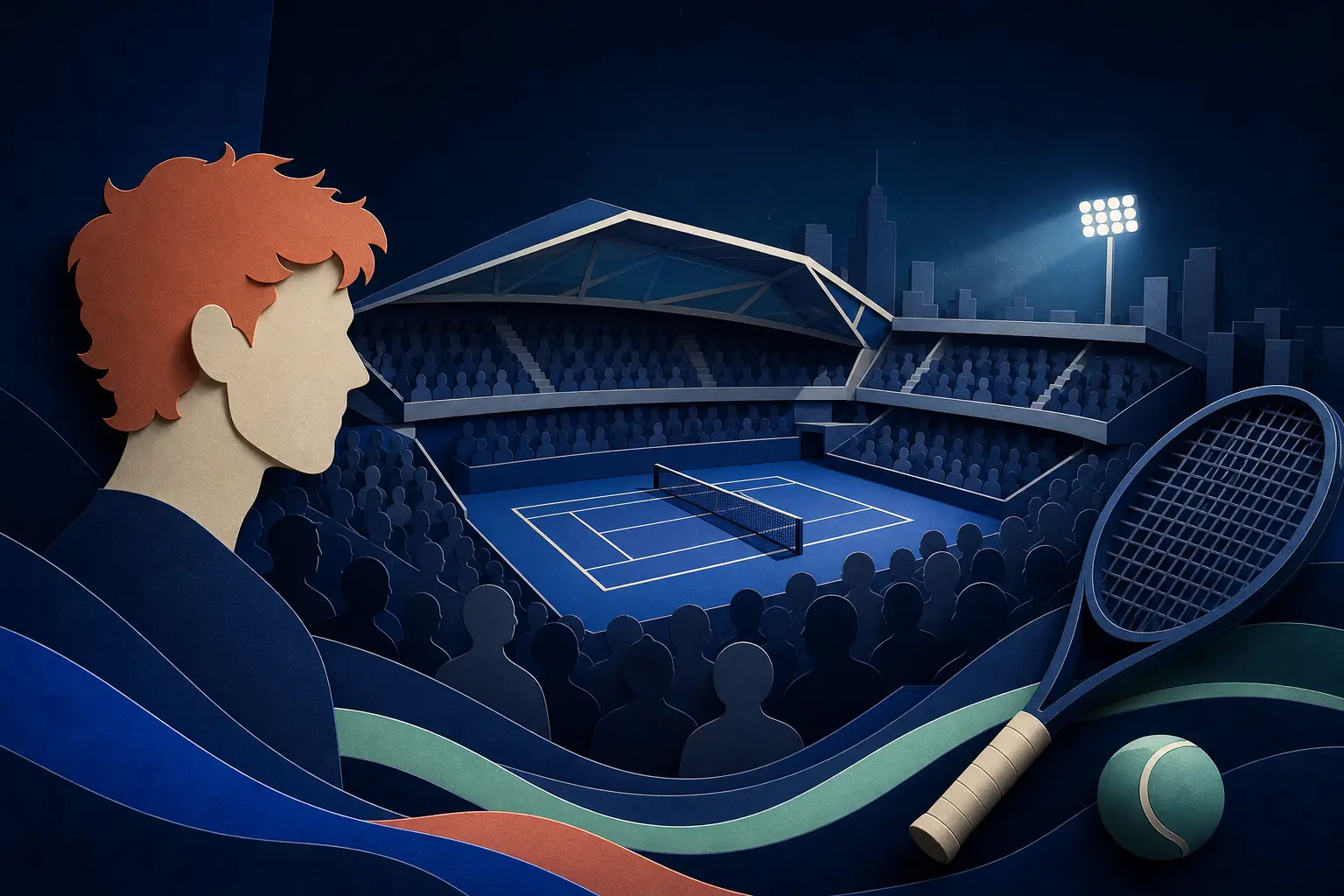 Editorial illustration for: Will Jannik Sinner win the 2026 US Open men's singles title?