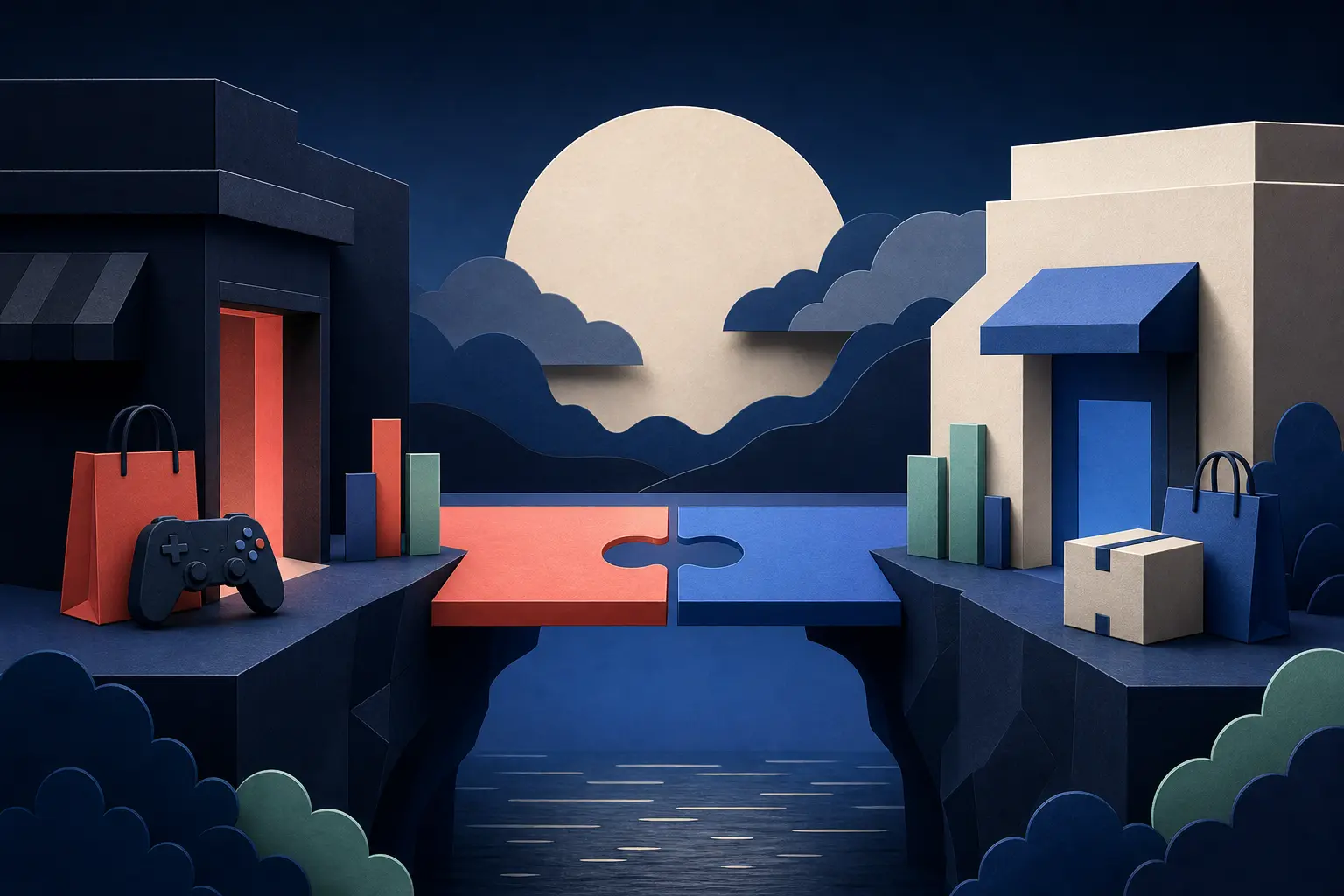 Editorial illustration for: Will GameStop Acquire eBay Before 2027?