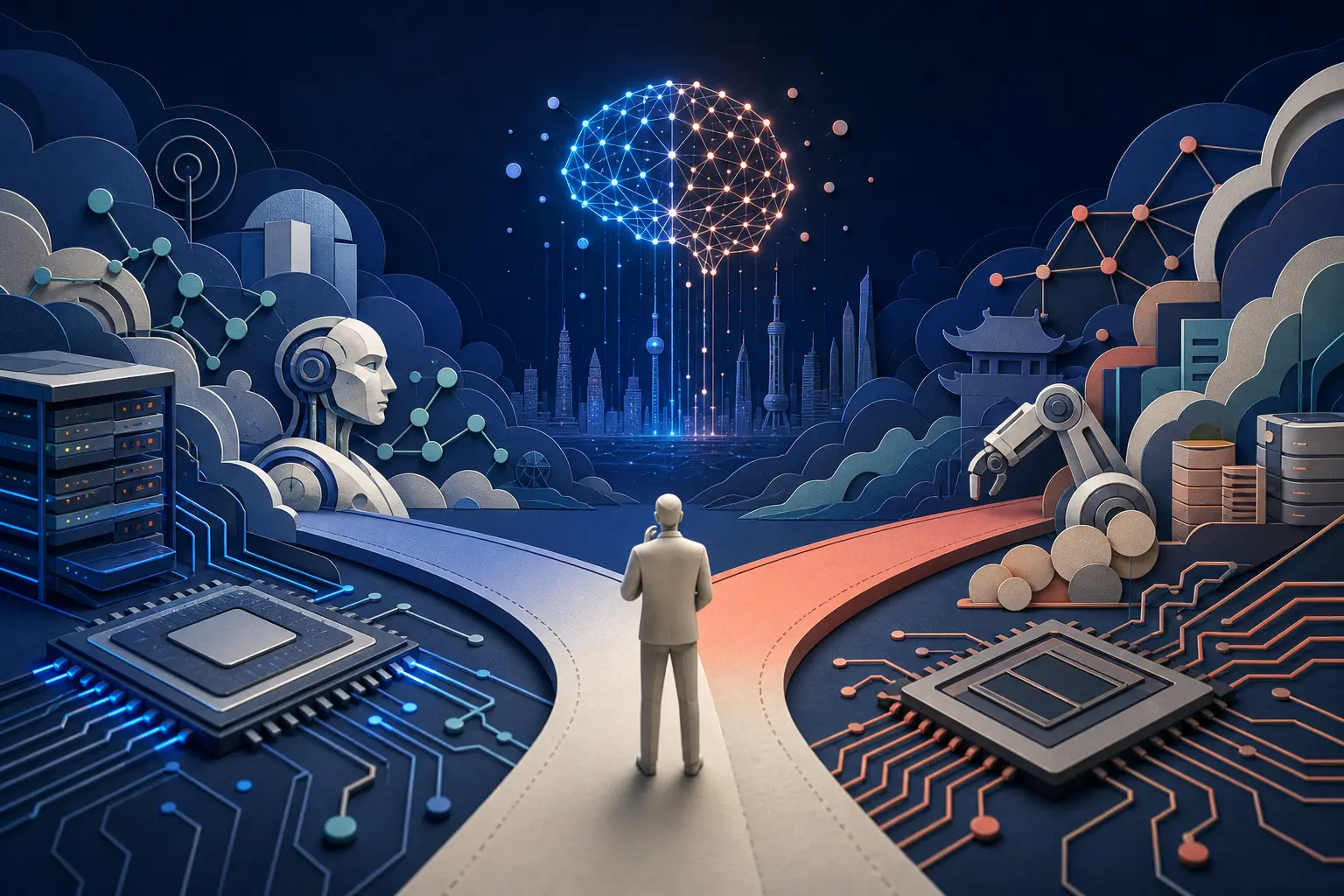 Editorial illustration for: Will Alibaba have the best Chinese AI model at the end of July 2026?