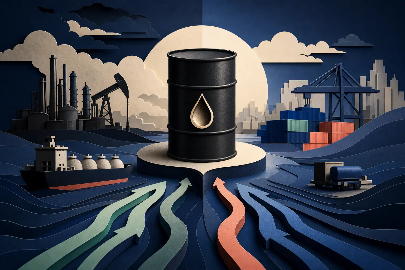 Иллюстрация к событию: Достигнет ли нефть WTI 150 долларов за баррель в августе 2026 года?