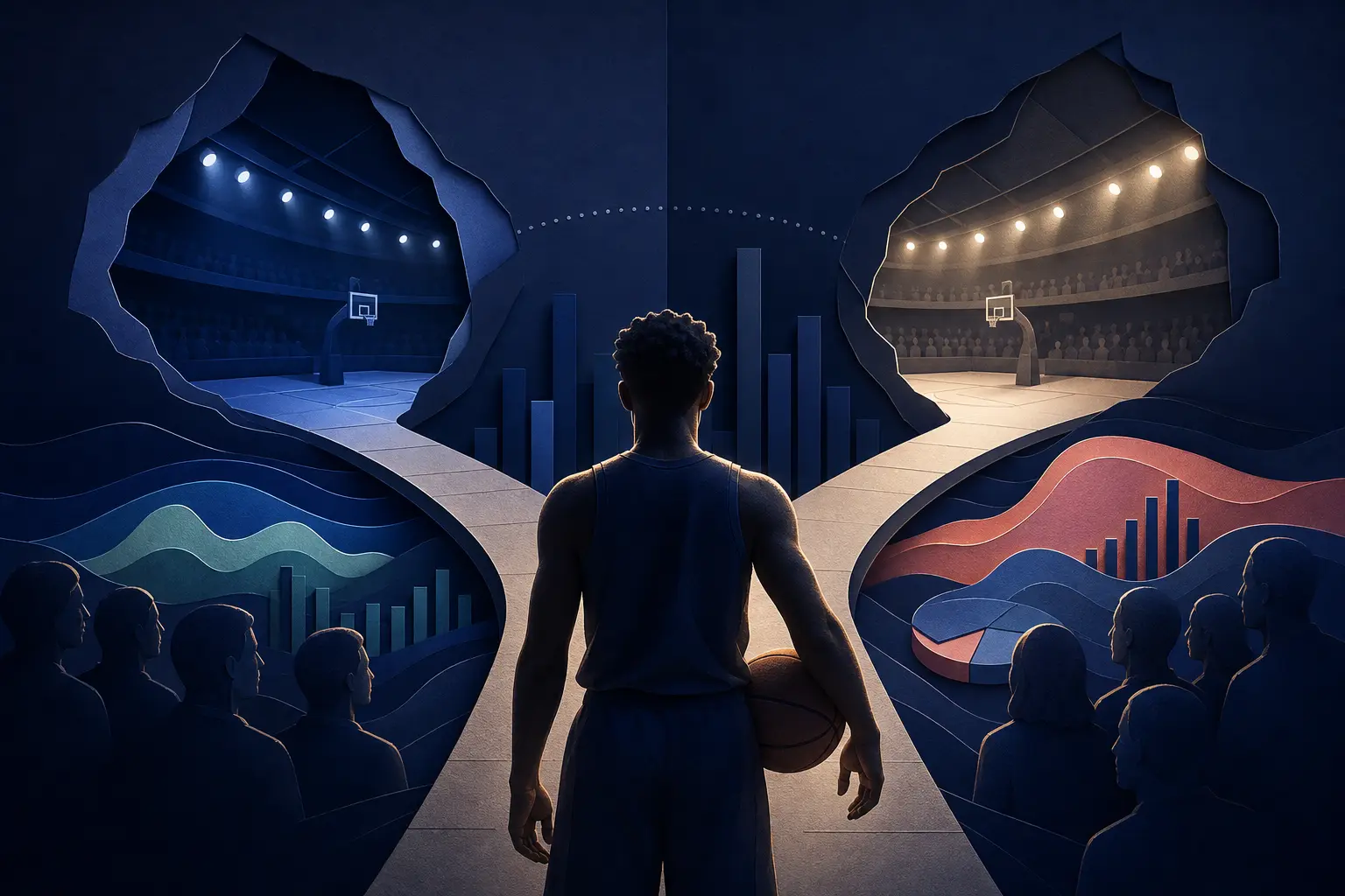 Editorial illustration for: Will Bronny James' next team be the Los Angeles Lakers before 23 October 2026?