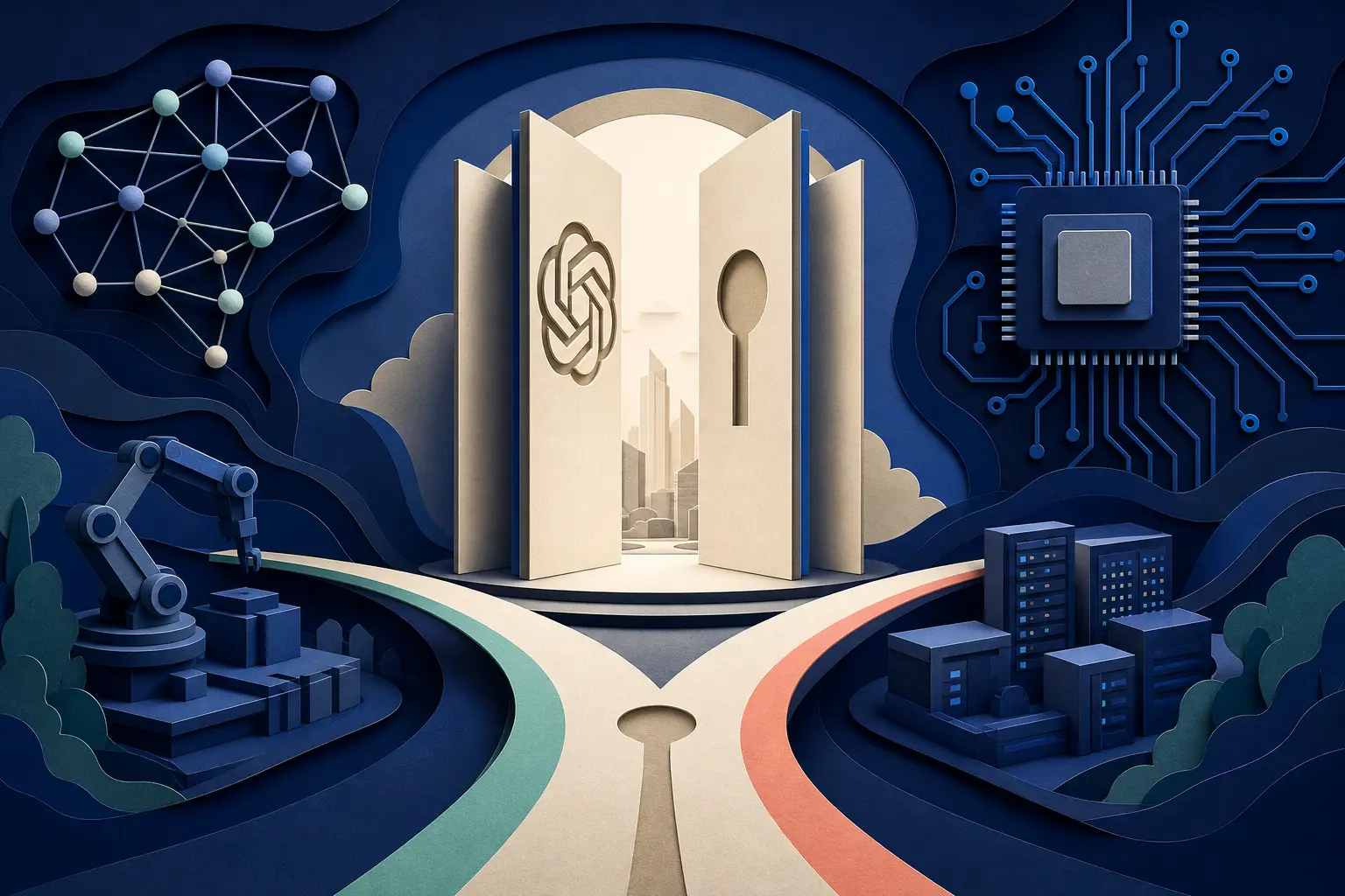 Redaktionelle Illustration zum Ereignis: Wird OpenAI noch vor 2027 an die Börse gehen?