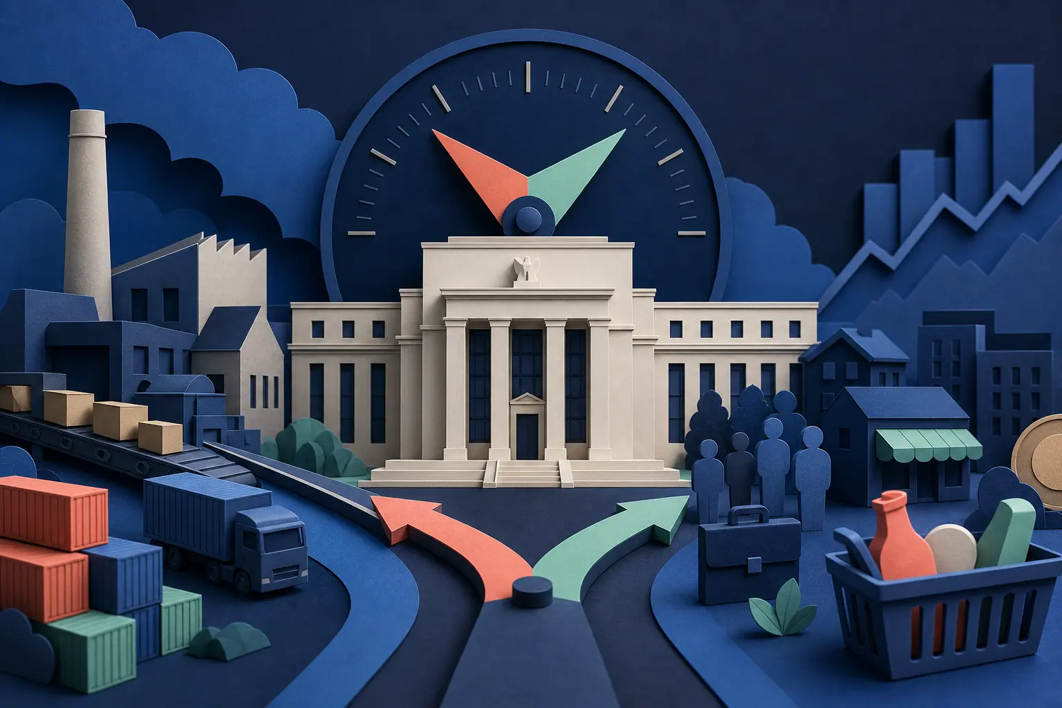 Editorial illustration for: Will the Fed Change Interest Rates at Its October 2026 Meeting?