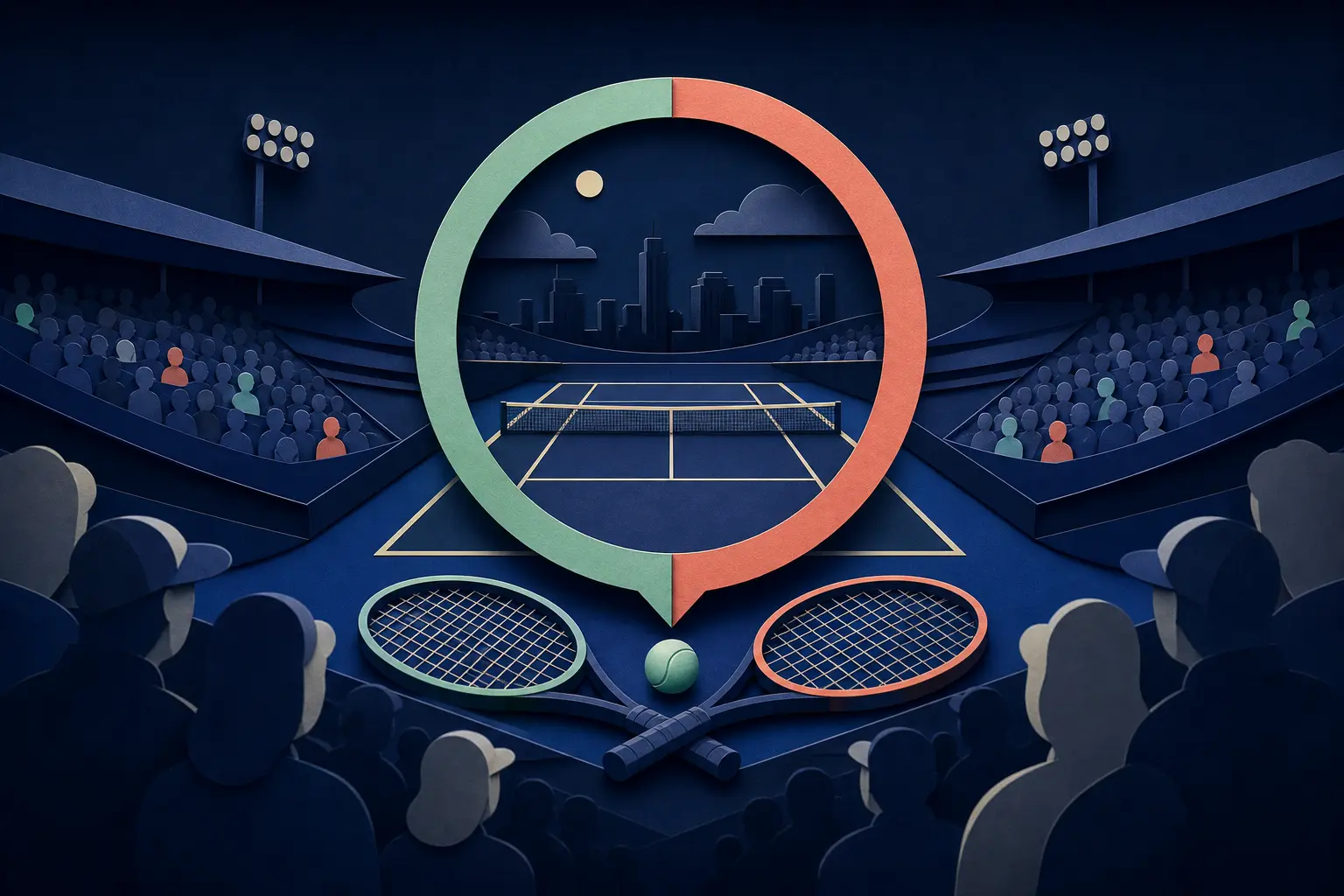 Editorial illustration for: Will Novak Djokovic beat Thiago Agustin Tirante at the 2026 Cincinnati Open?