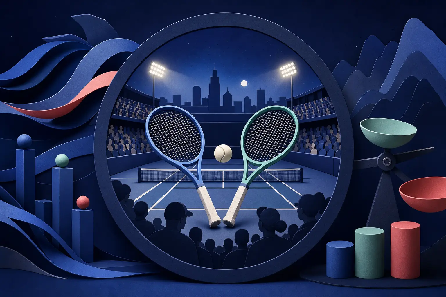 Editorial illustration for: Will Jessica Pegula beat Amanda Anisimova at the 2026 Cincinnati Open?