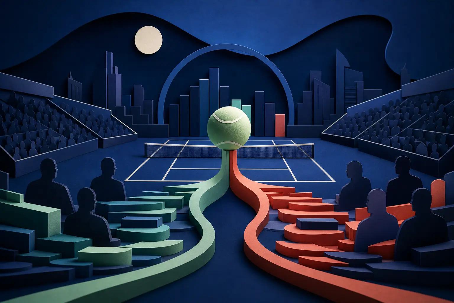 Editorial illustration for: Will Taylor Fritz beat Brandon Nakashima at the 2026 Cincinnati Open?