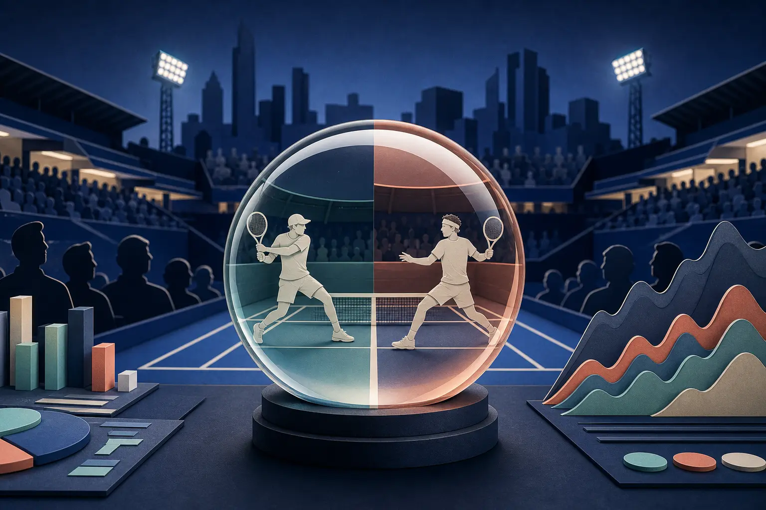 Editorial illustration for: Will Brandon Nakashima beat Frances Tiafoe at the 2026 Cincinnati Open?