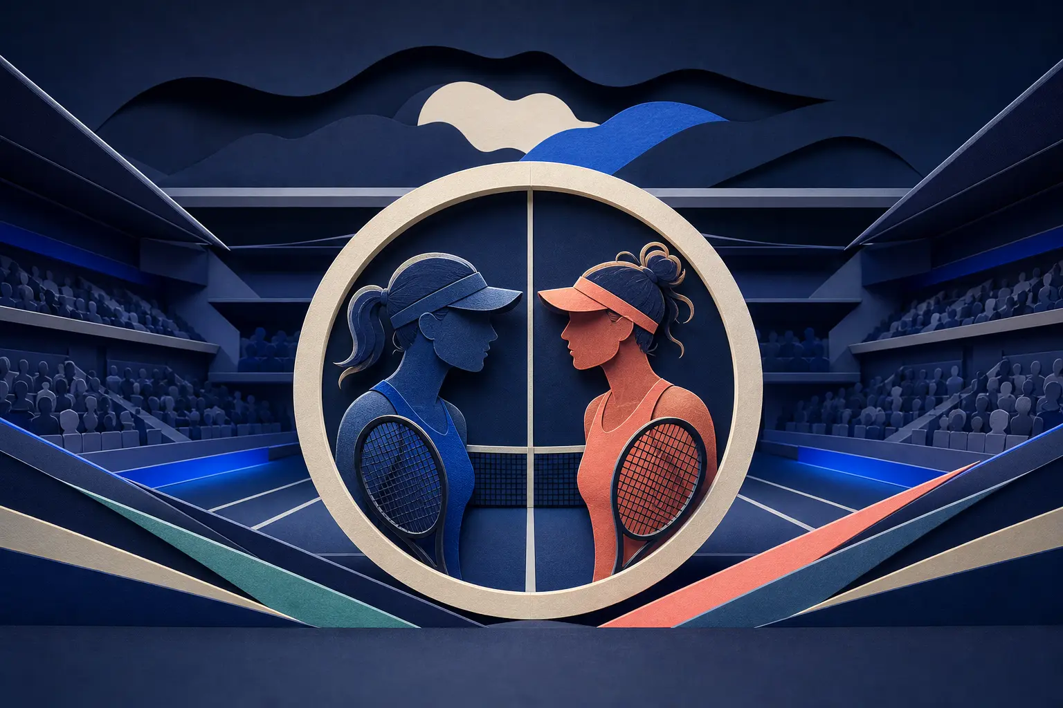Editorial illustration for: Will Emma Navarro beat Lois Boisson at the 2026 US Open?