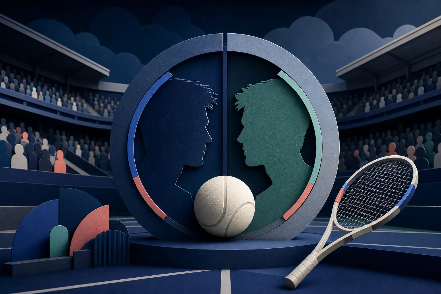 Editorial illustration for: Will Alex Michelsen defeat Brandon Nakashima at the 2026 US Open?