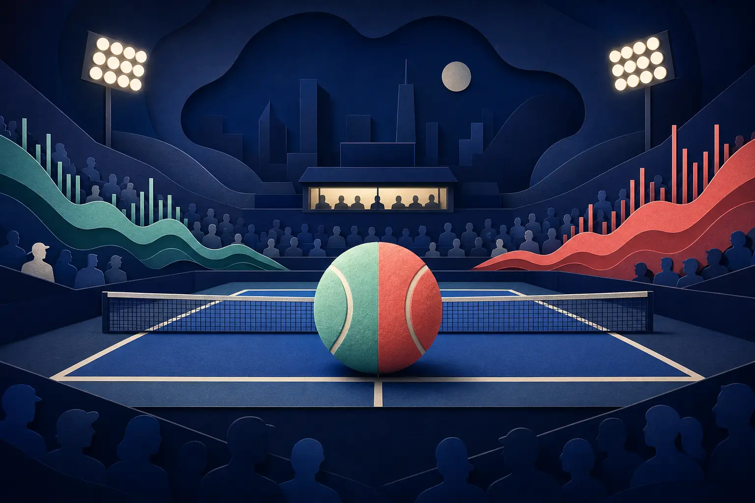 Redaktionelle Illustration zum Ereignis: Wird Alexander Zverev sein Match gegen Quentin Halys bei den US Open 2026 gewinnen?