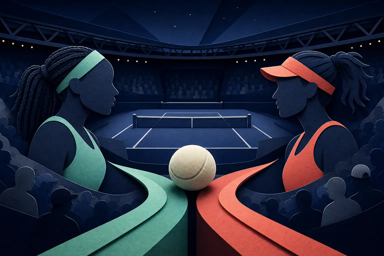 Editorial illustration for: Will Coco Gauff beat Cristina Bucsa at the 2026 US Open?