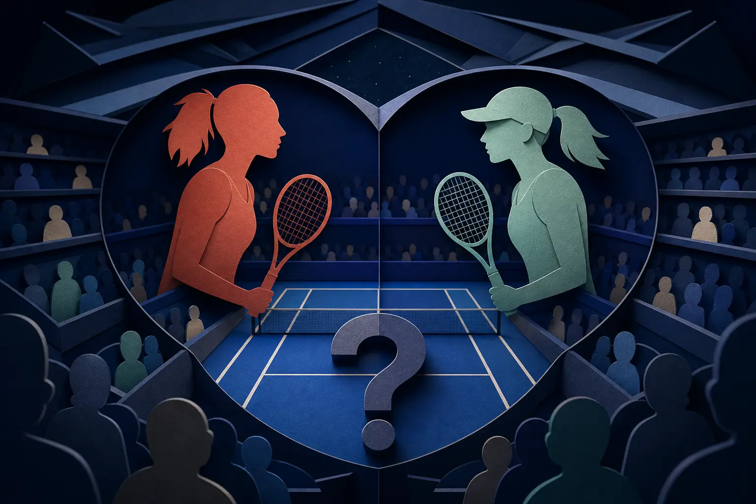 Editorial illustration for: Will Qinwen Zheng beat Iga Swiatek at the 2026 US Open?