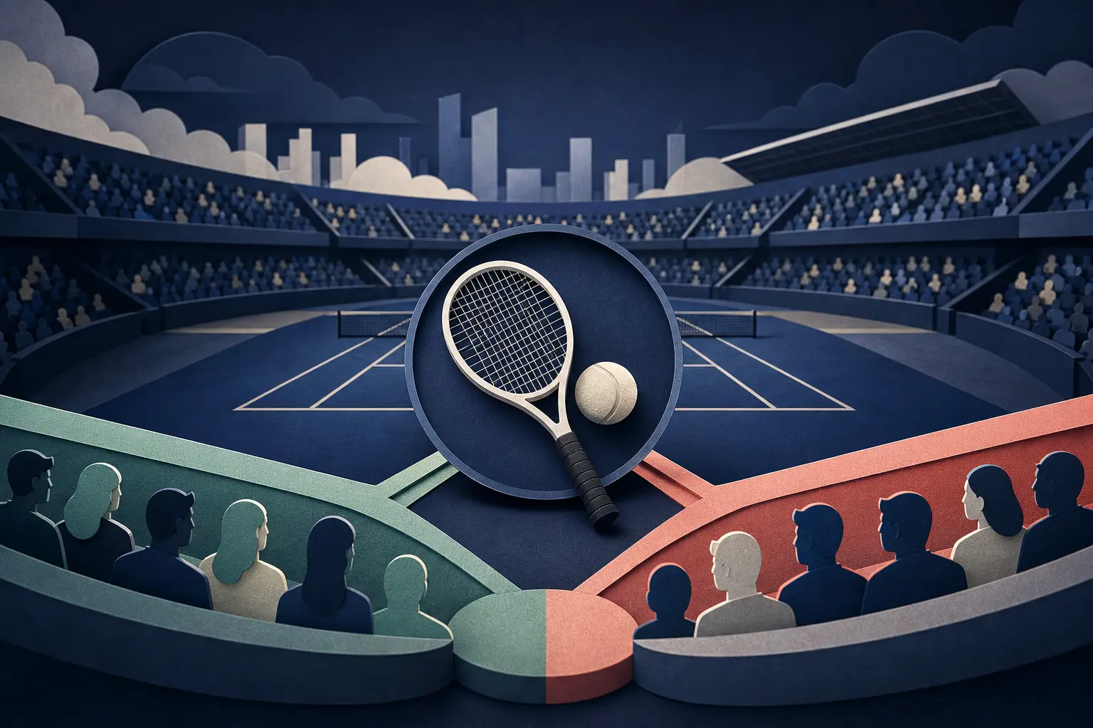 Editorial illustration for: Will Casper Ruud win the 2026 US Open men's singles title?