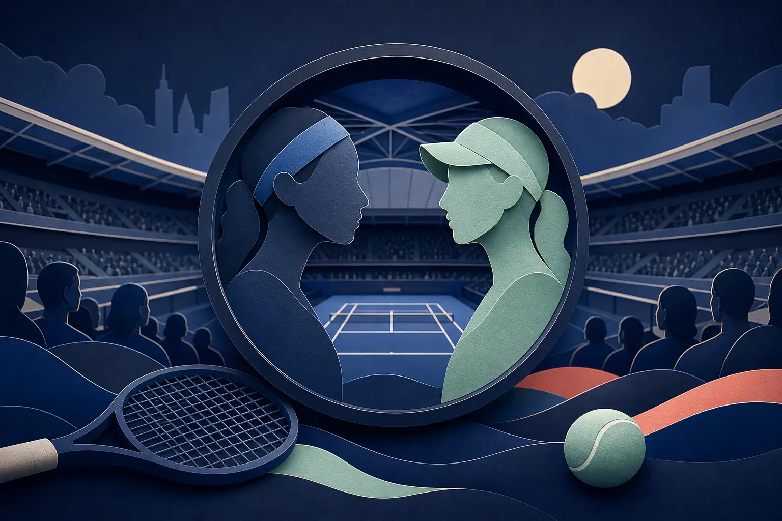 Editorial illustration for: Did Coco Gauff defeat Mirra Andreeva in their 2026 US Open match?