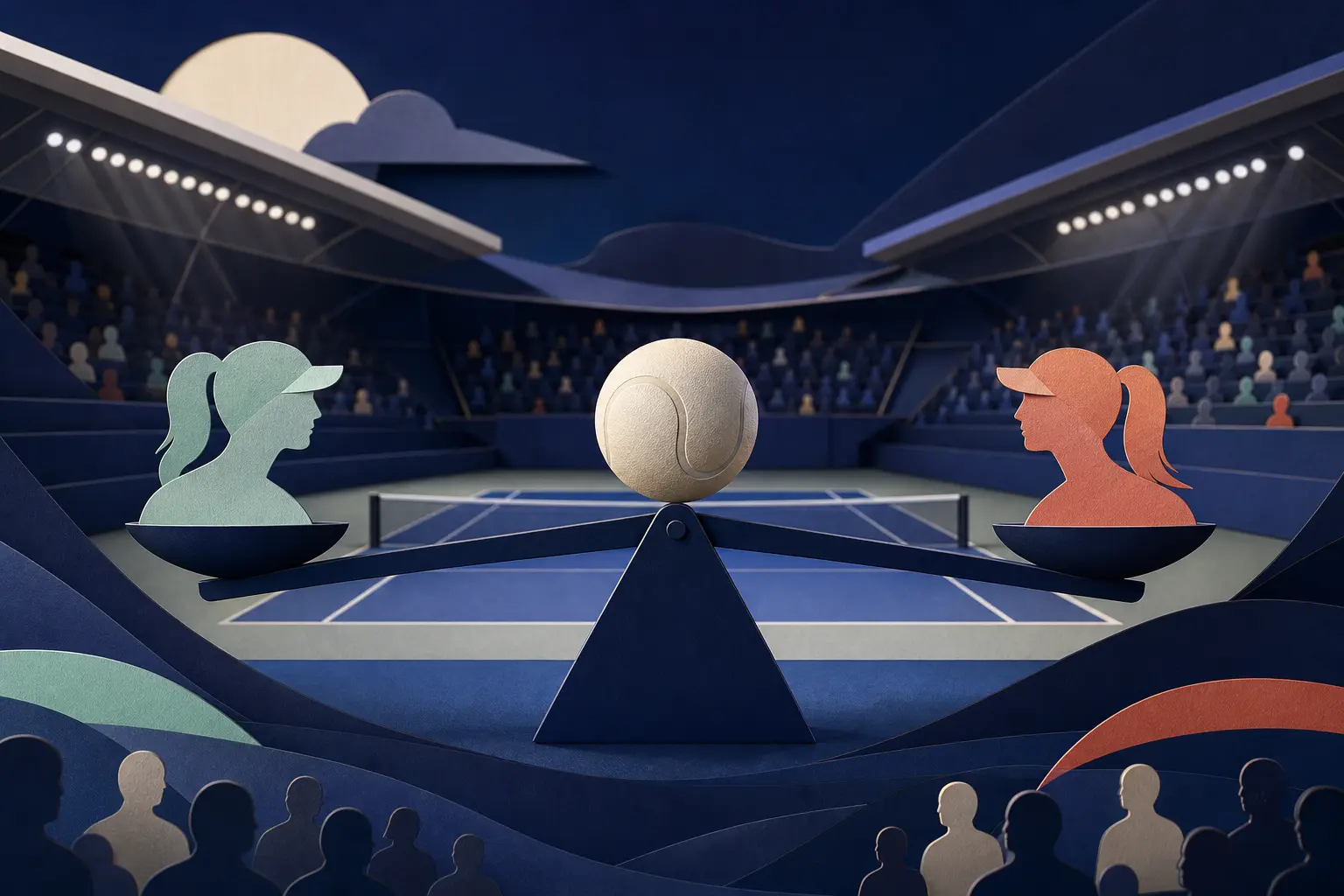 Editorial illustration for: Will Aryna Sabalenka beat Jessica Pegula at the 2026 US Open?