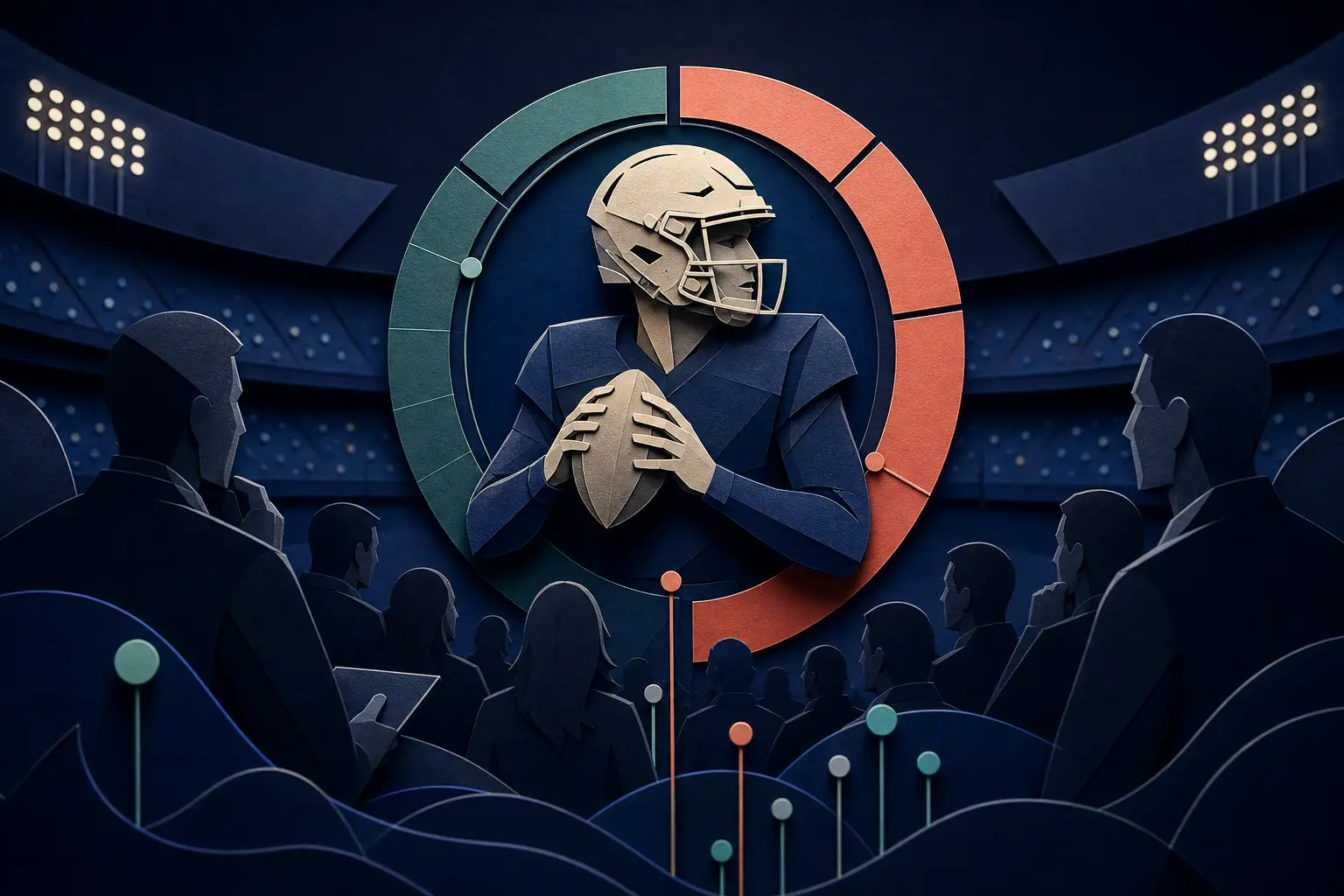 Editorial illustration for: Will Justin Herbert win the 2026 NFL MVP award?