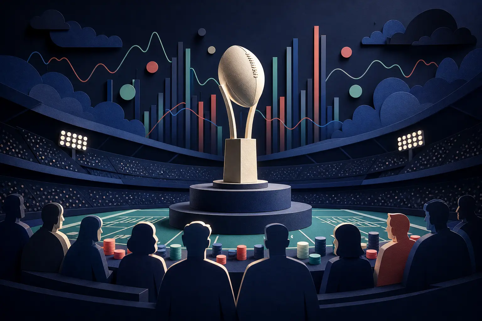 Editorial illustration for: Will the Georgia Bulldogs Win the 2027 College Football Playoff National Championship?