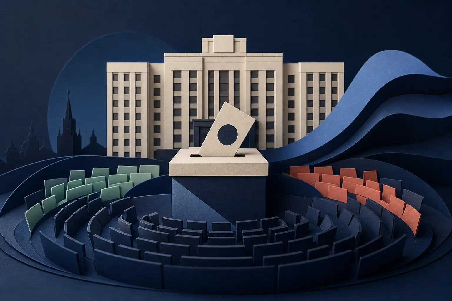 Иллюстрация к событию: Получит ли «Единая Россия» от 280 до 294 мест в Госдуме на выборах 2026 года?