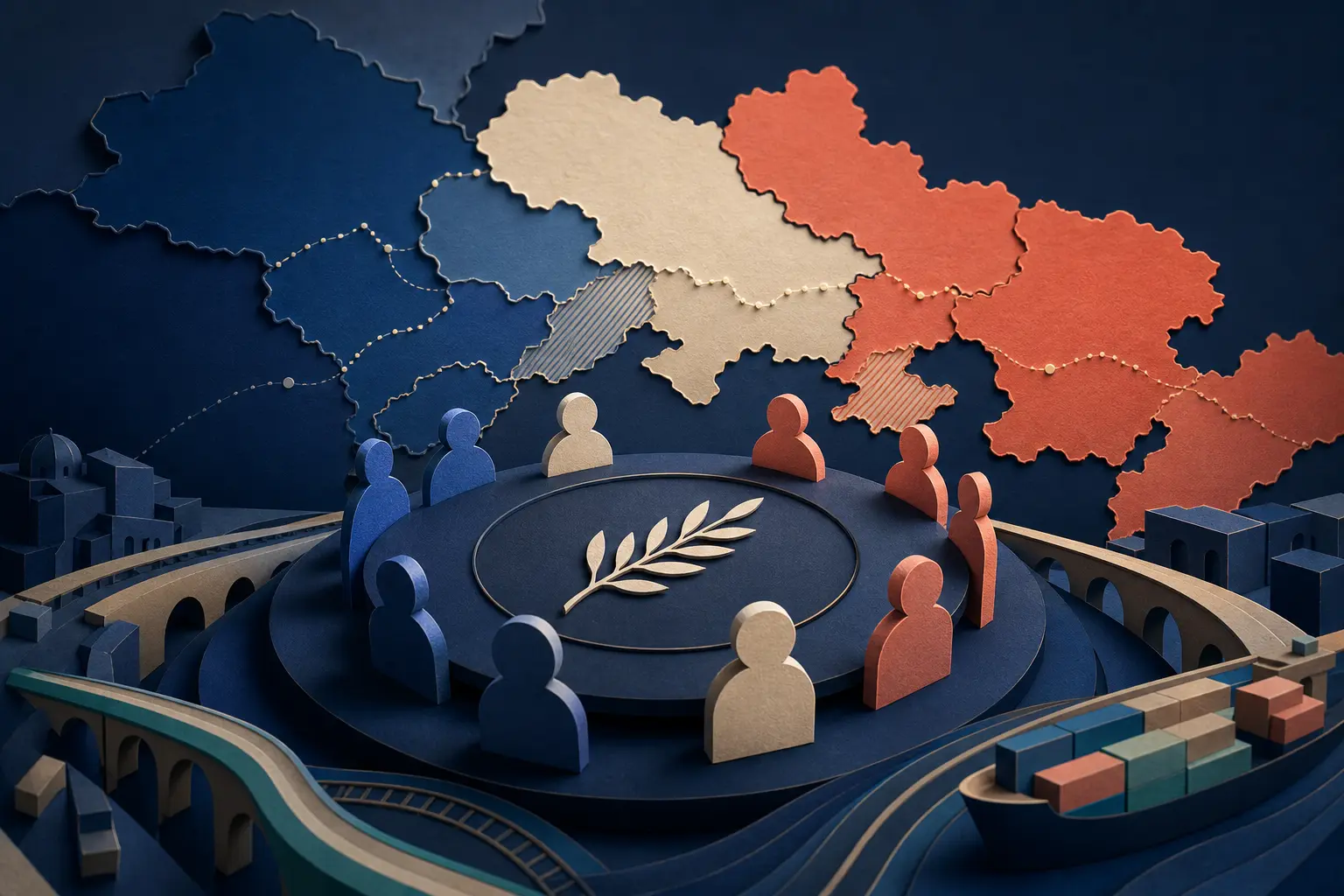 Redaktionelle Illustration zum Ereignis: Kommt es bis zum 30. Juni 2027 zu einem Waffenstillstand zwischen Russland und der Ukraine?