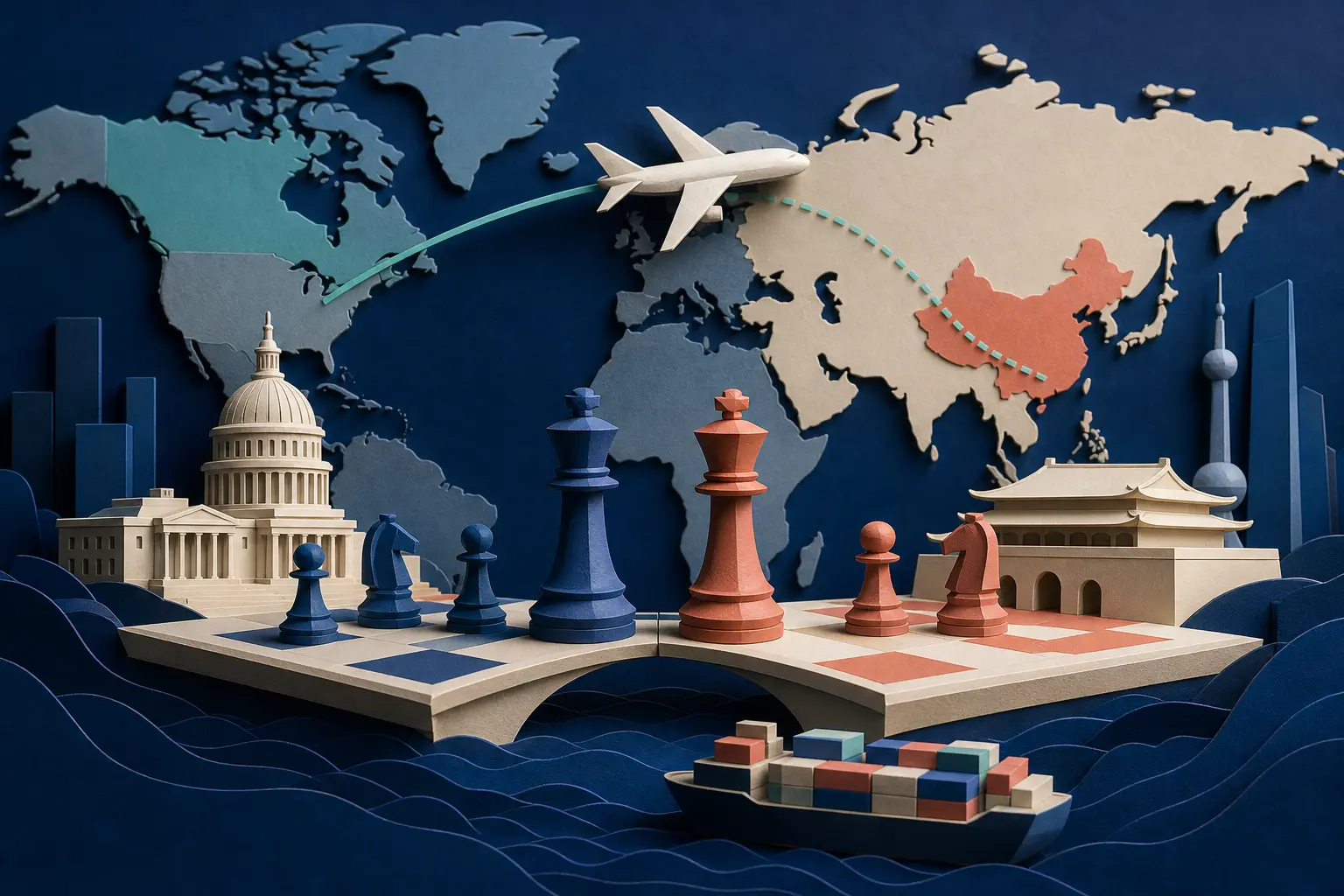 Editorial illustration for: Will Xi Jinping visit the United States by 23 September 2026?