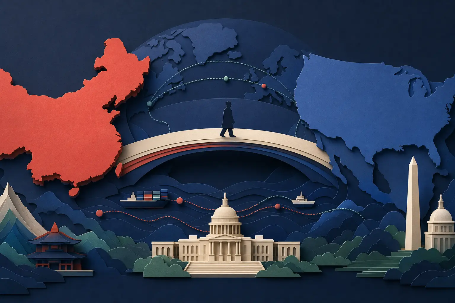Editorial illustration for: Will Xi Jinping Visit the United States by 24 September 2026?