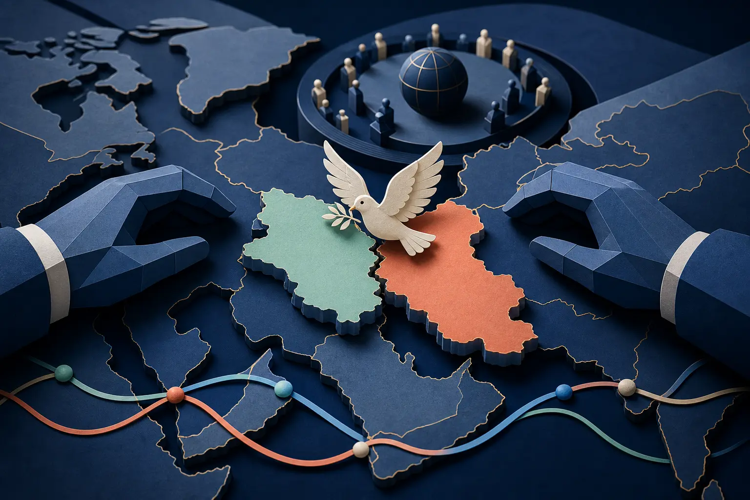 رسم تحريري للحدث: هل ستستمر الهدنة بين إسرائيل وإيران حتى ٩ أغسطس ٢٠٢٦؟
