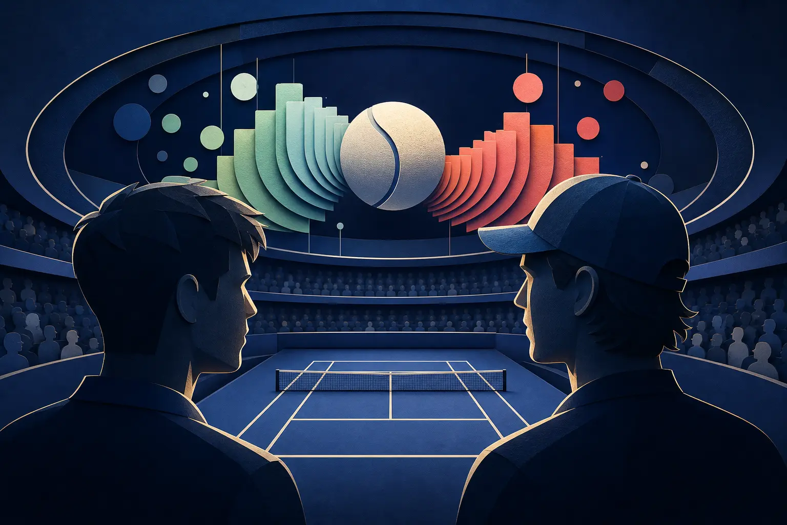 Editorial illustration for: Will Carlos Alcaraz beat Alex de Minaur at the 2026 Laver Cup?