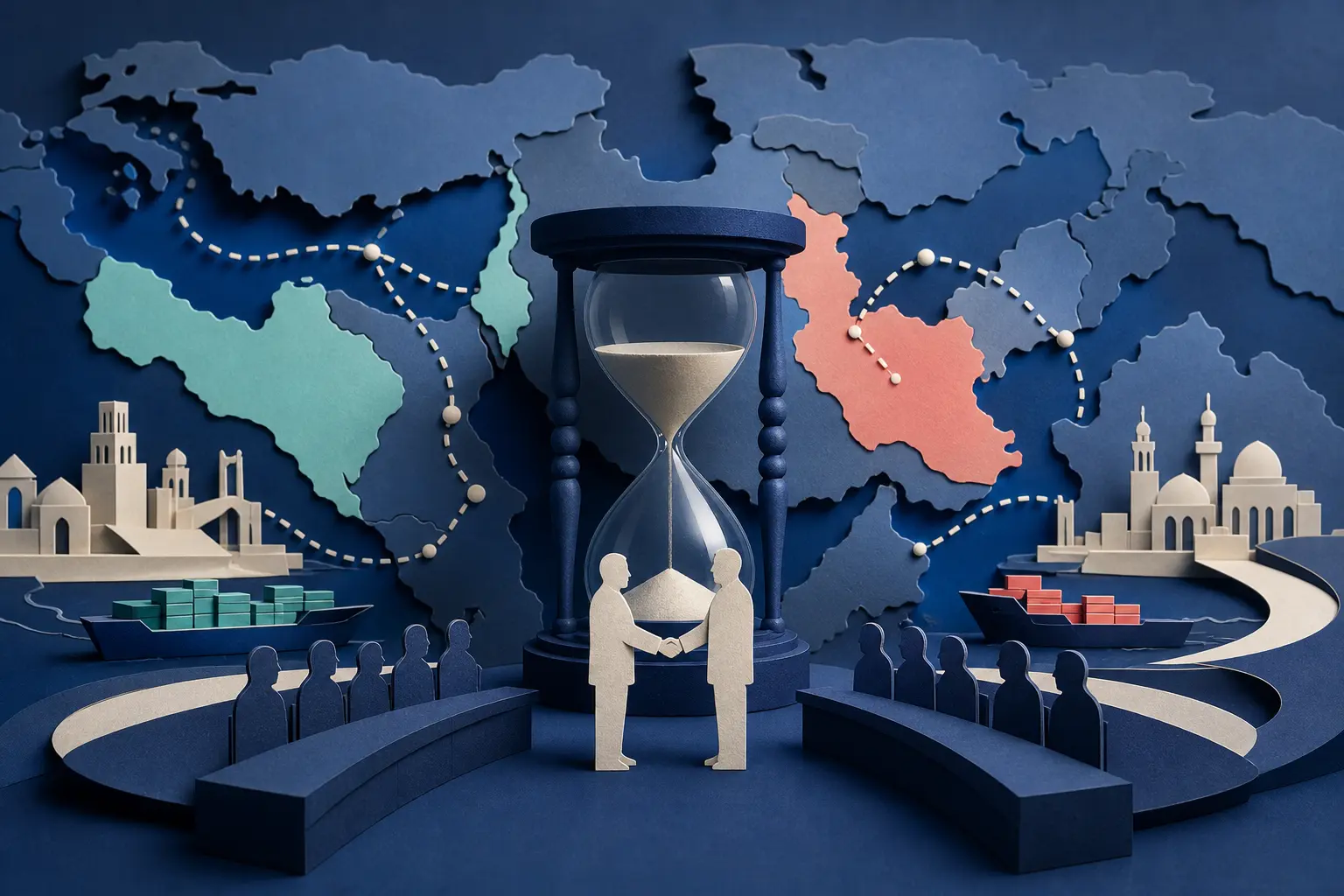 Editorial illustration for: Will the US-Iran ceasefire hold through 7 October 2026?
