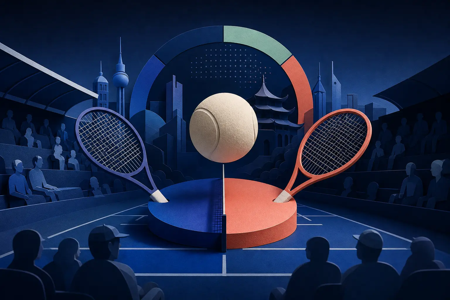 Editorial illustration for: Will Iga Swiatek beat Donna Vekic at the 2026 China Open?