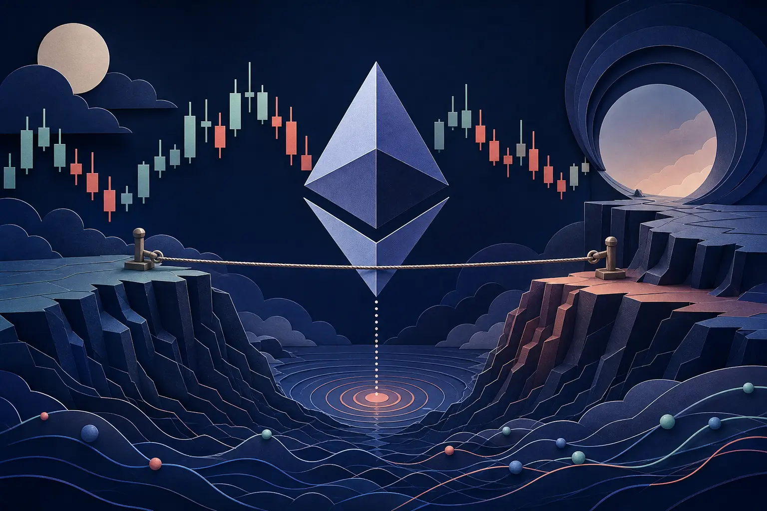 이벤트 편집 일러스트: 이더리움(ETH) 가격이 2026년 10월 중 2,100달러까지 떨어질까?