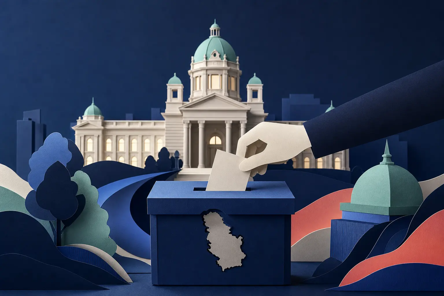 Ілюстрація до події: Чи переможе список Олександра Вучича на парламентських виборах у Сербії 2026 року?
