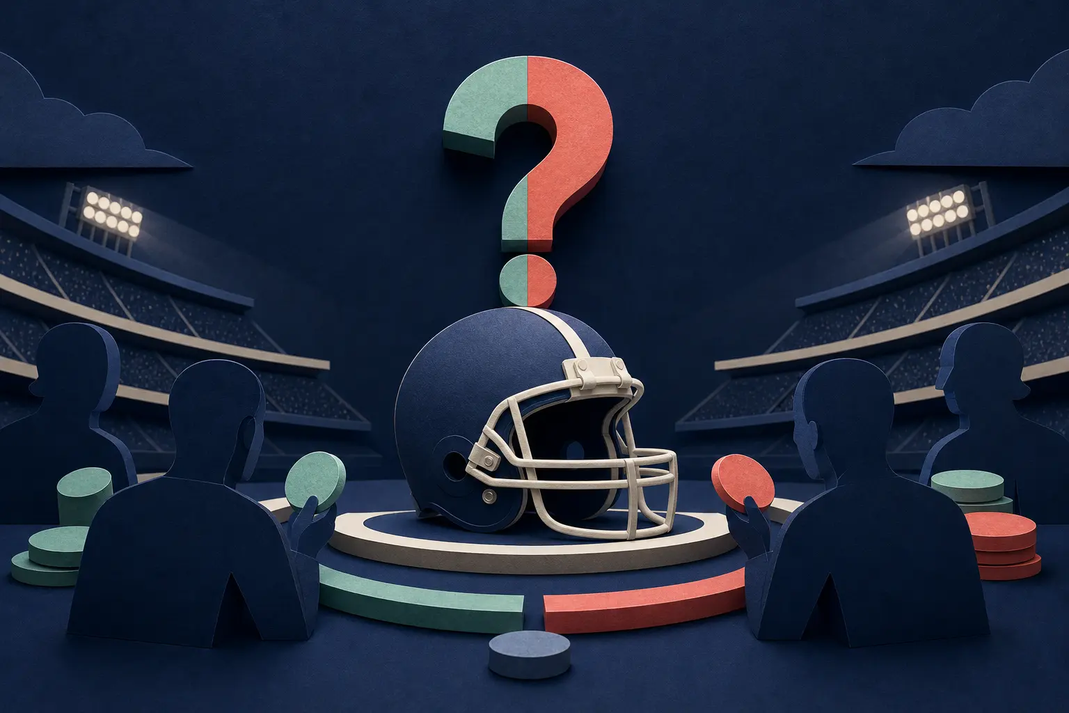 Editorial illustration for: Will the Dallas Cowboys win the 2026 NFC East division title?
