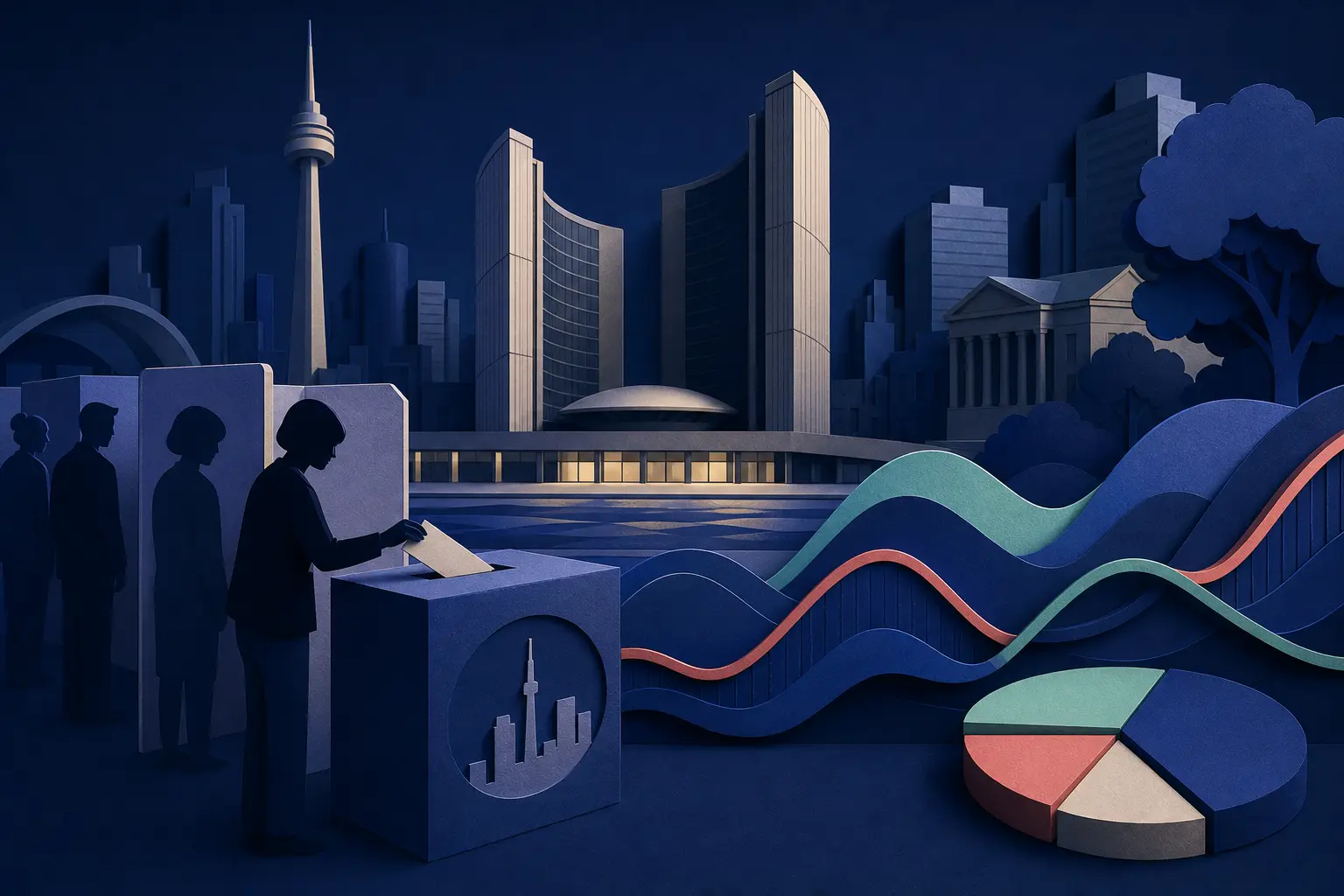Editorial illustration for: Will Olivia Chow win the 2026 Toronto mayoral election?