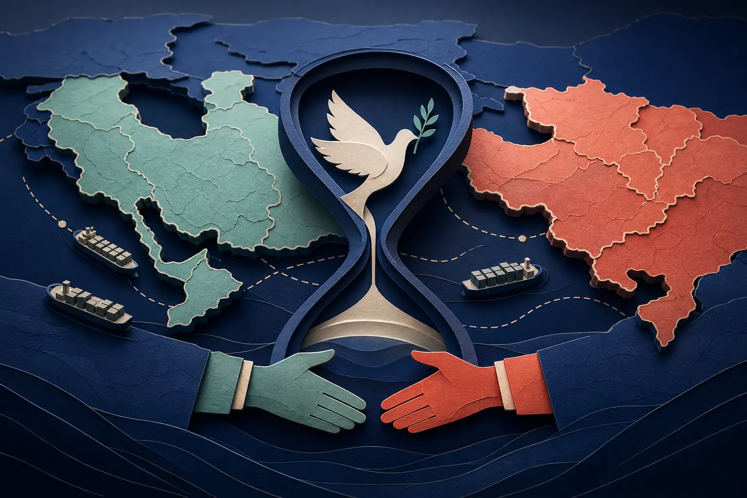 Editorial illustration for: Will the US-Iran ceasefire continue through 18 October 2026?